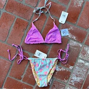 NWT Billabong Reversible Bikini Size M
